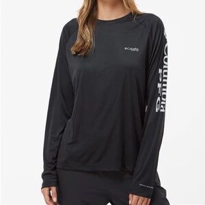 ⚡️ Columbia Omni-Shade UV Long Sleeve Black Women’s Fishing Shirt